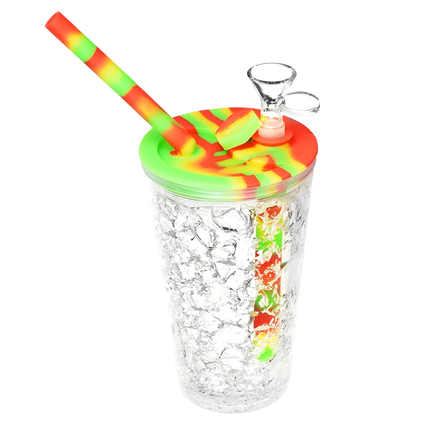 UV Reactive 6" Travel Cup Bubbler - Cooling Freeze