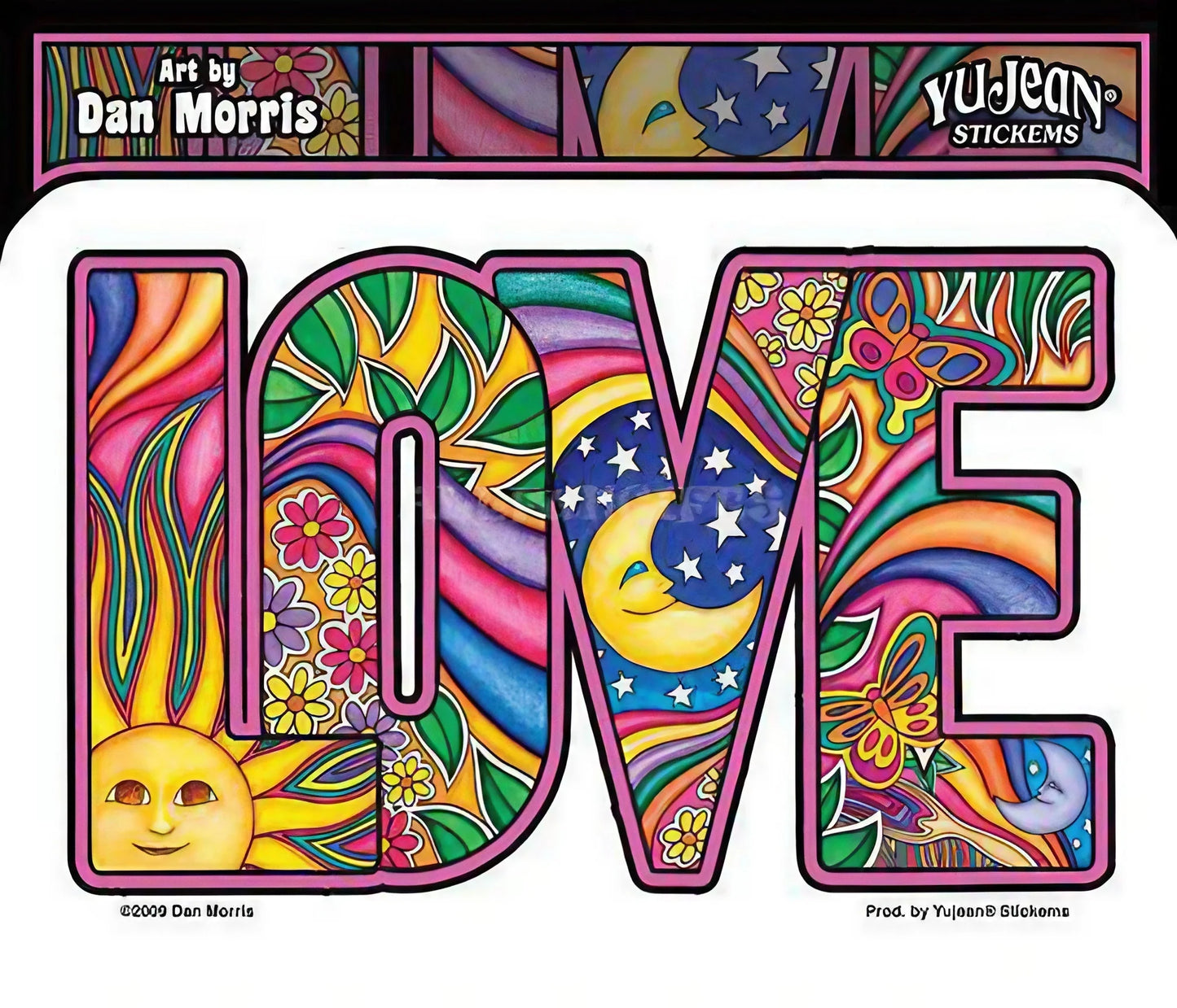 Dan Morris "Love" Indoor/Outdoor Sticker
