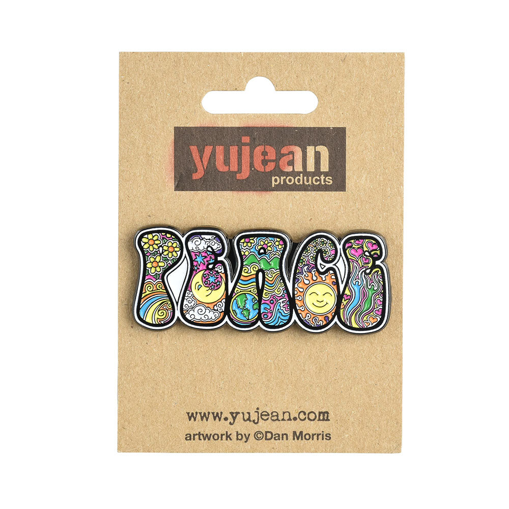 Dan Morris Peace Sign Enamel Pin | 2.35" x 0.9"