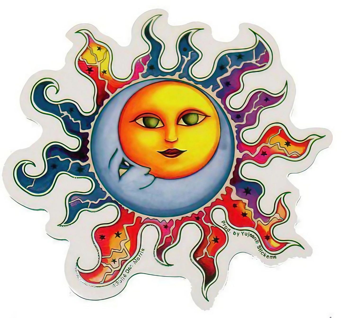 Dan Morris Sun & Moon Sticker