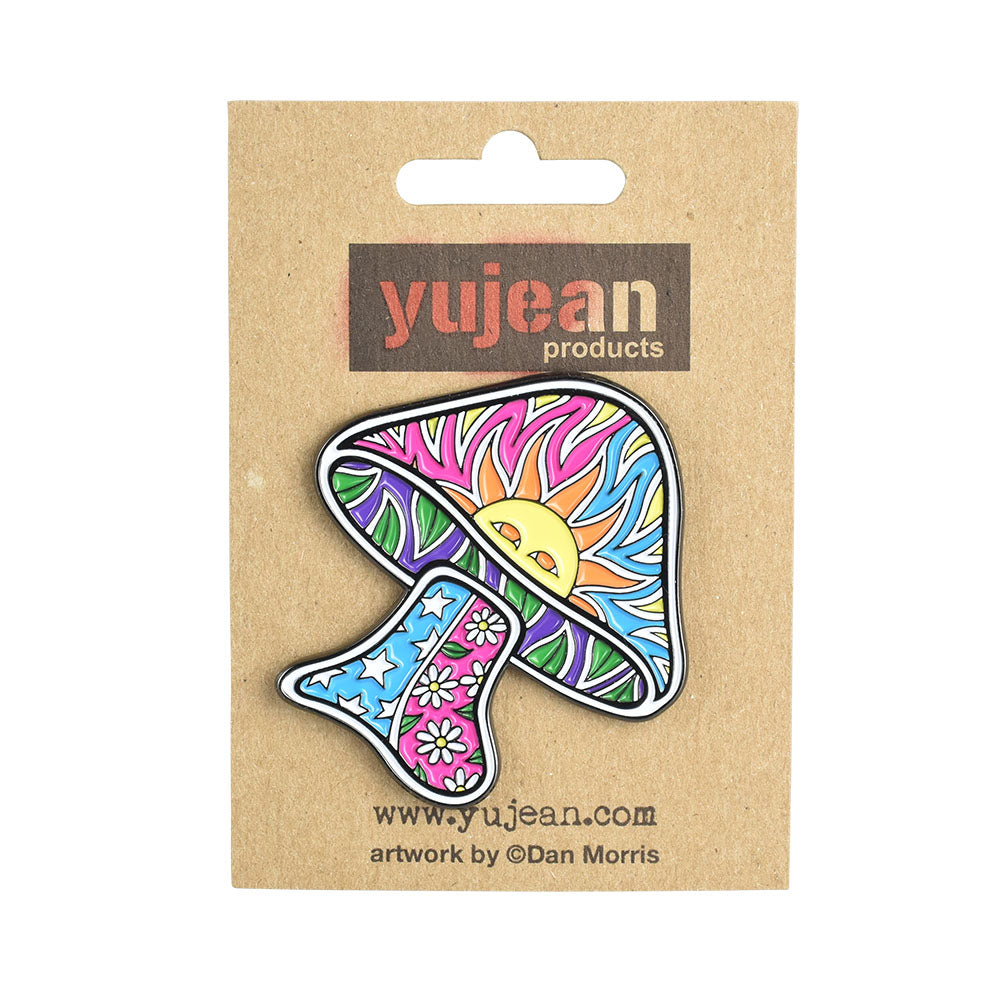 Dan Morris Sun Mushroom Enamel Pin | 2" x 1.9"