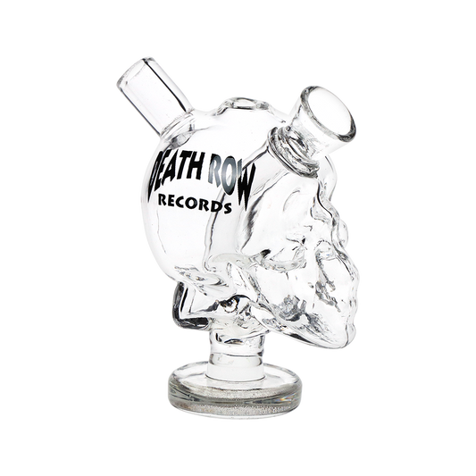 Death Row Records Skull Glass Blunt Bubbler | 2.75"