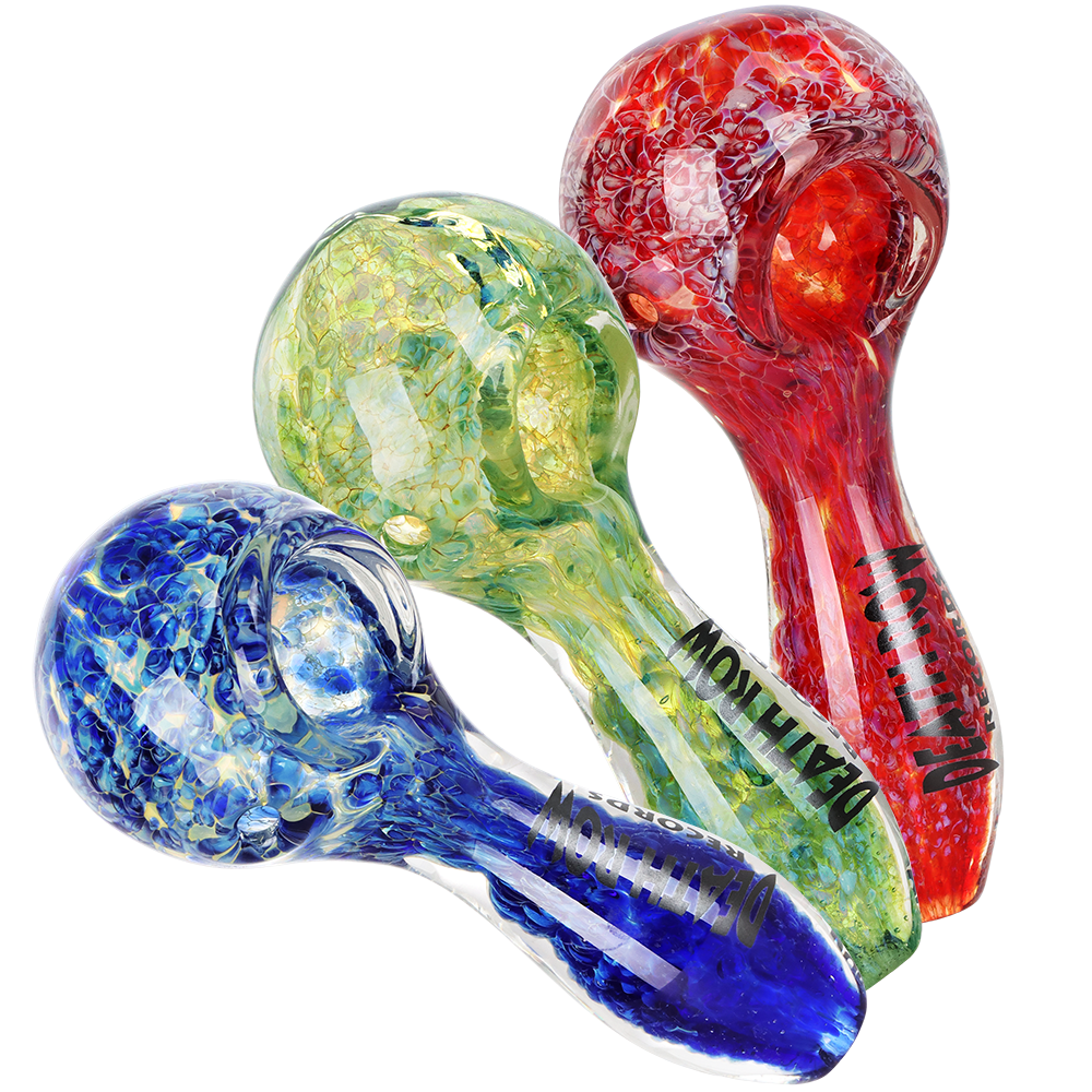 Death Row Records US Frit Glass Spoon Pipe | 4"