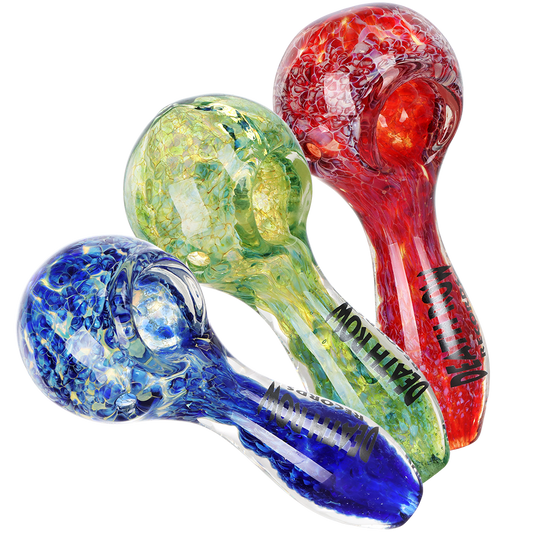 Death Row Records US Frit Glass Spoon Pipe | 4"