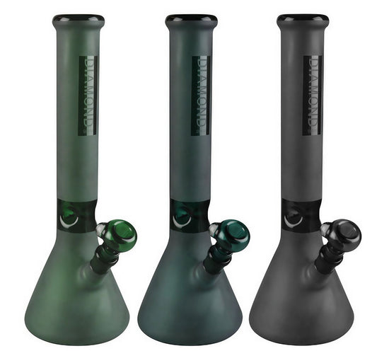Diamond Glass Beaker Water Pipe