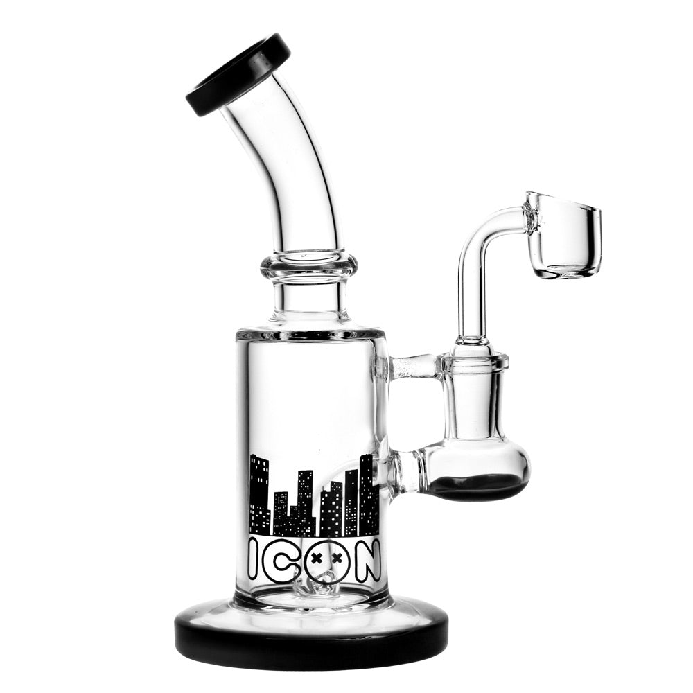 Diamond Glass Icon Hobbit Rig - 7" | 14mm F | Unique Colors