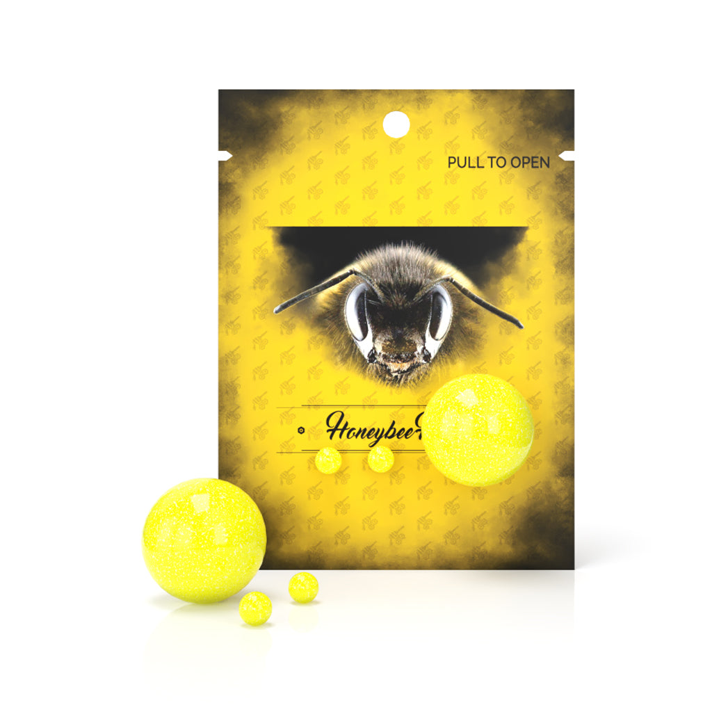 Honeybee Herb Neon Dab Marble Sets - 3pc Vortex Glass Pearls in 4 Colors