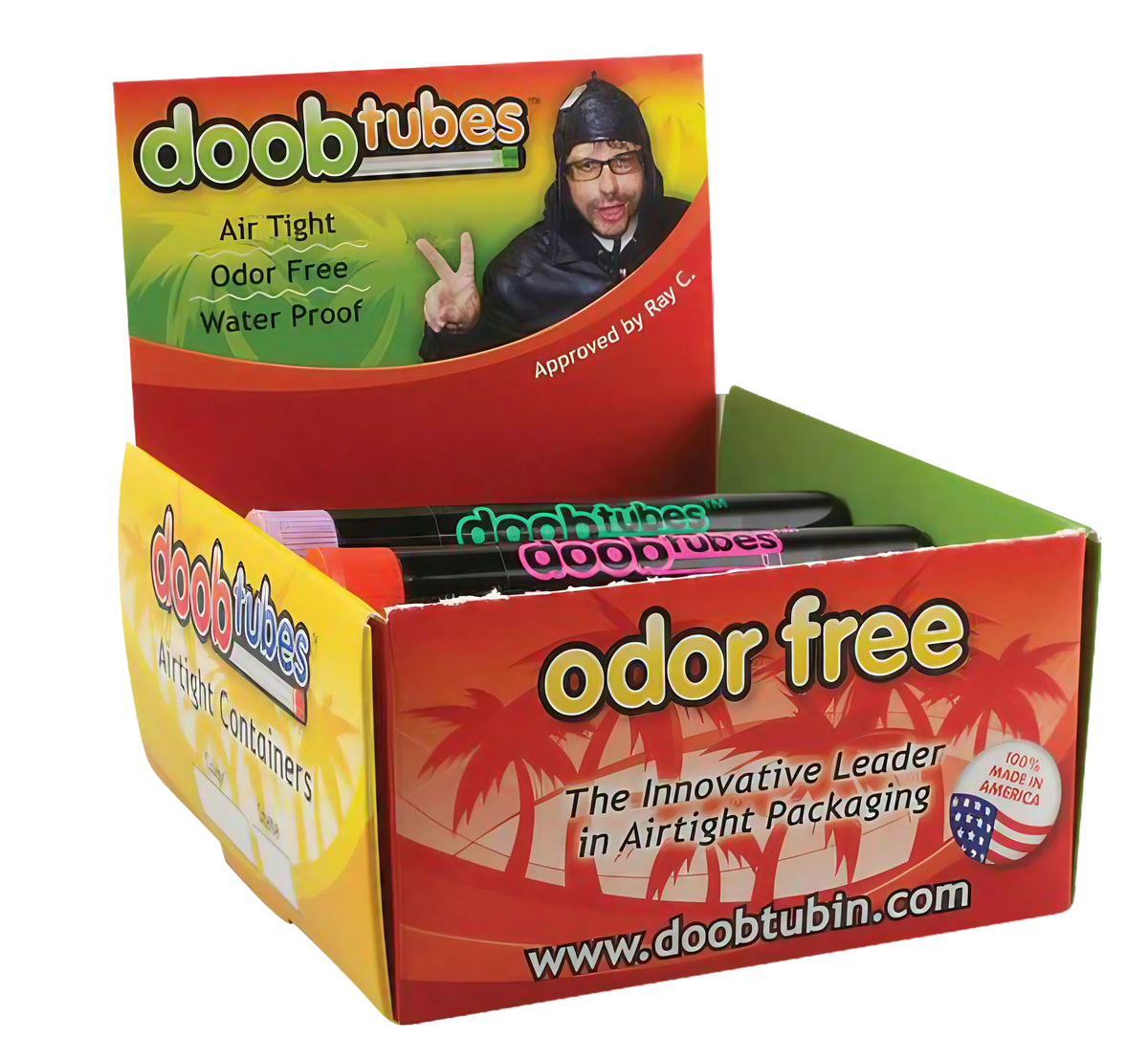 DoobTubes Airtight Joint Holders - 25 Pack Bulk, Odor-Proof & Waterproof