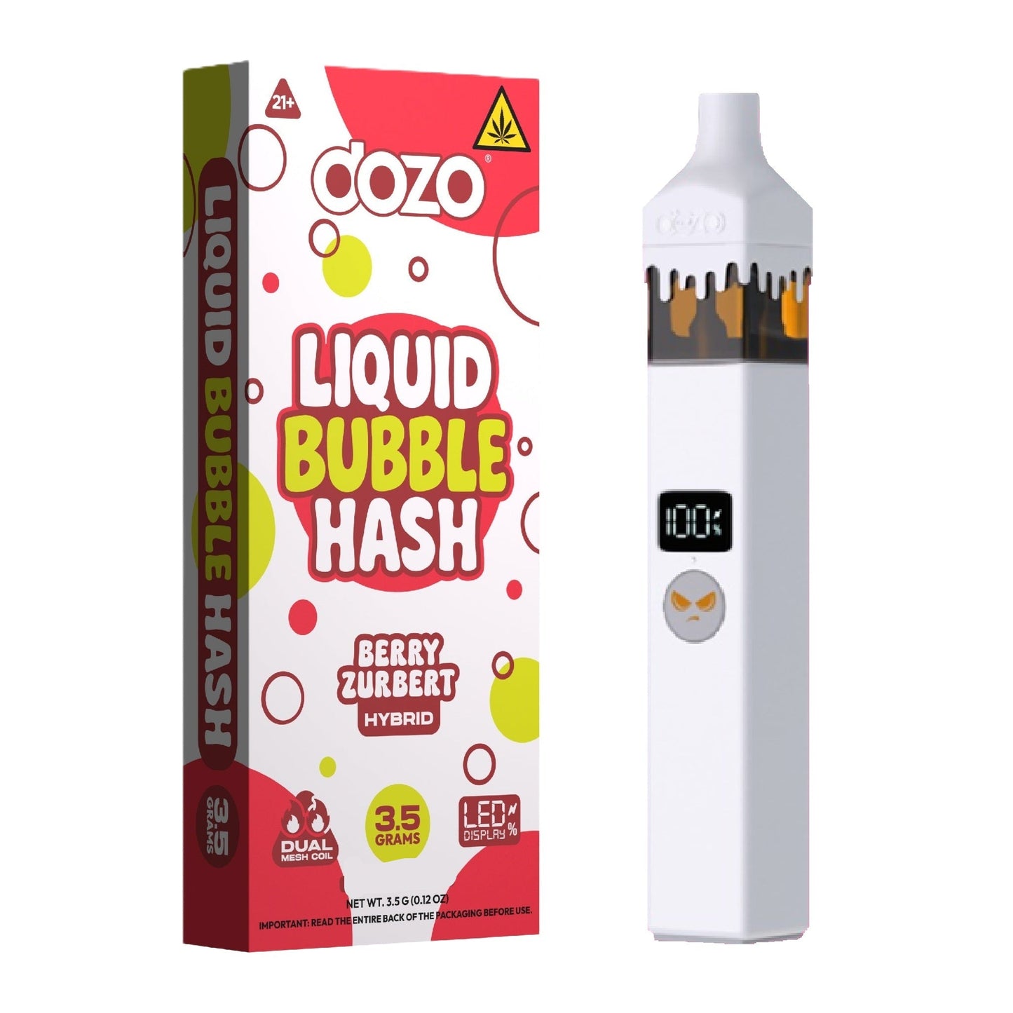 Dozo THC-A + Liquid Bubble Hash Device - 3500mg