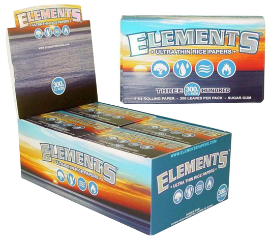 Elements Ultra Thin 1 1/4" Rice Rolling Papers - 20 Pack