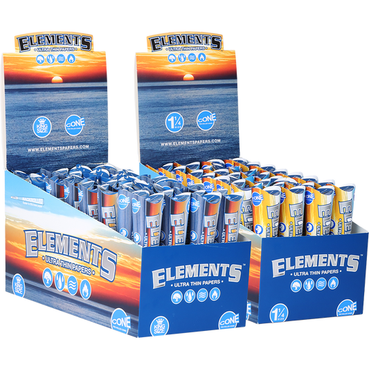 Elements Ultra Thin Pre-Rolled Cones | 32pk Display