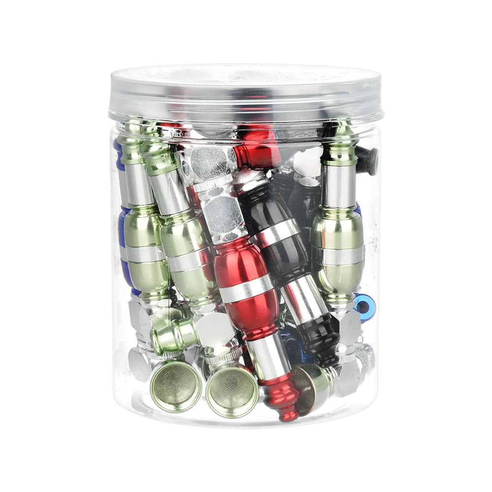 Elevate Your Smoking Experience with the 14PC JAR Metal Pipe