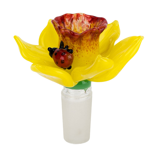 Empire Glassworks Male Herb Slide/ Bowl - Daffodil