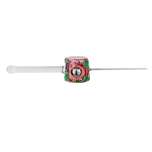 Empire Glassworks Metal & Glass Poker Wand | 6" | Hootie's Forest