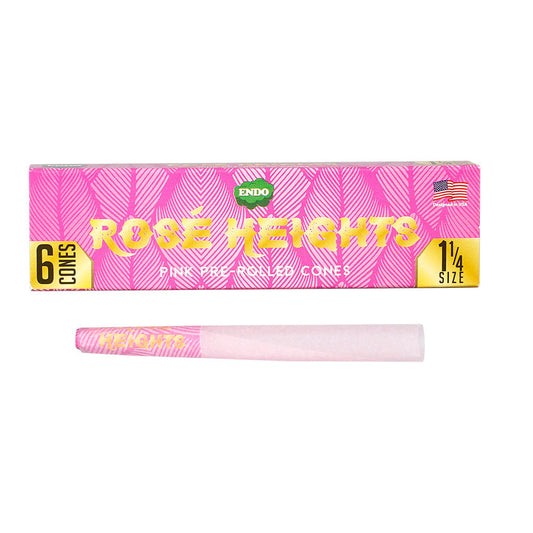 Rose Heights Pink Pre-Rolled Cones 24pc - Easy Fill, Slow Burn