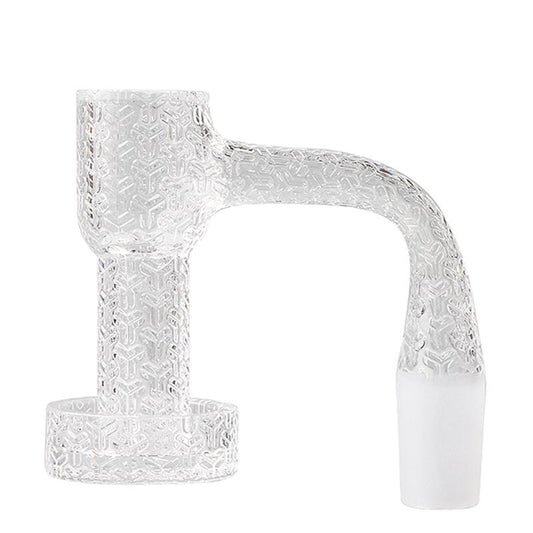 The Stash Shack Artistic Etched Quartz Terp Slurper with Full Weld Design