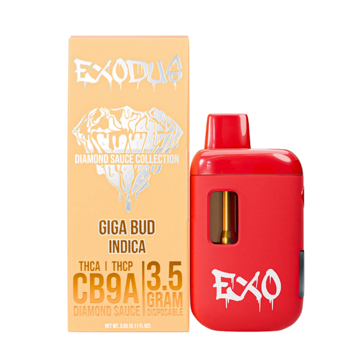 Exodus Diamond Sauce THC-A + CB9A Device - 3500mg