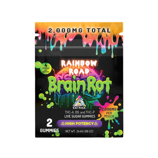 Extrax Brainrot Live Resin THC Gummies - 2000mg