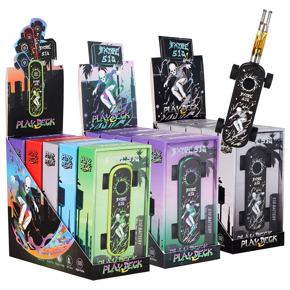 Extre 510 Play Deck Skateboard Vape Battery | 500mAh | 5ct Display