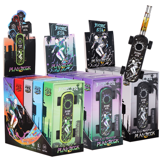 Extre 510 Play Deck Skateboard Vape Battery | 500mAh | 5ct Display