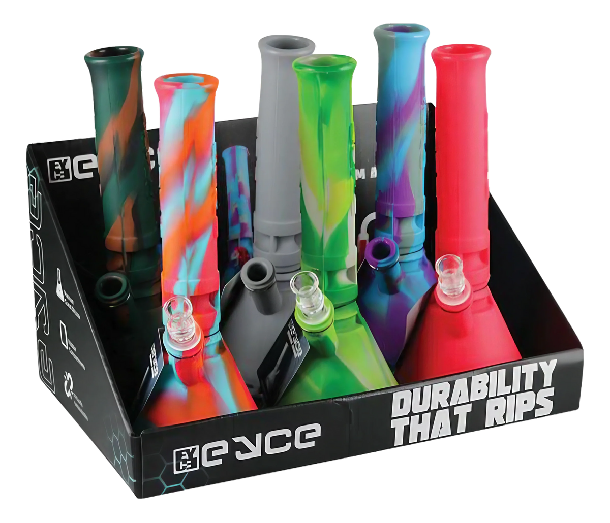 Eyce Silicone Beaker Bong - 6 Pack
