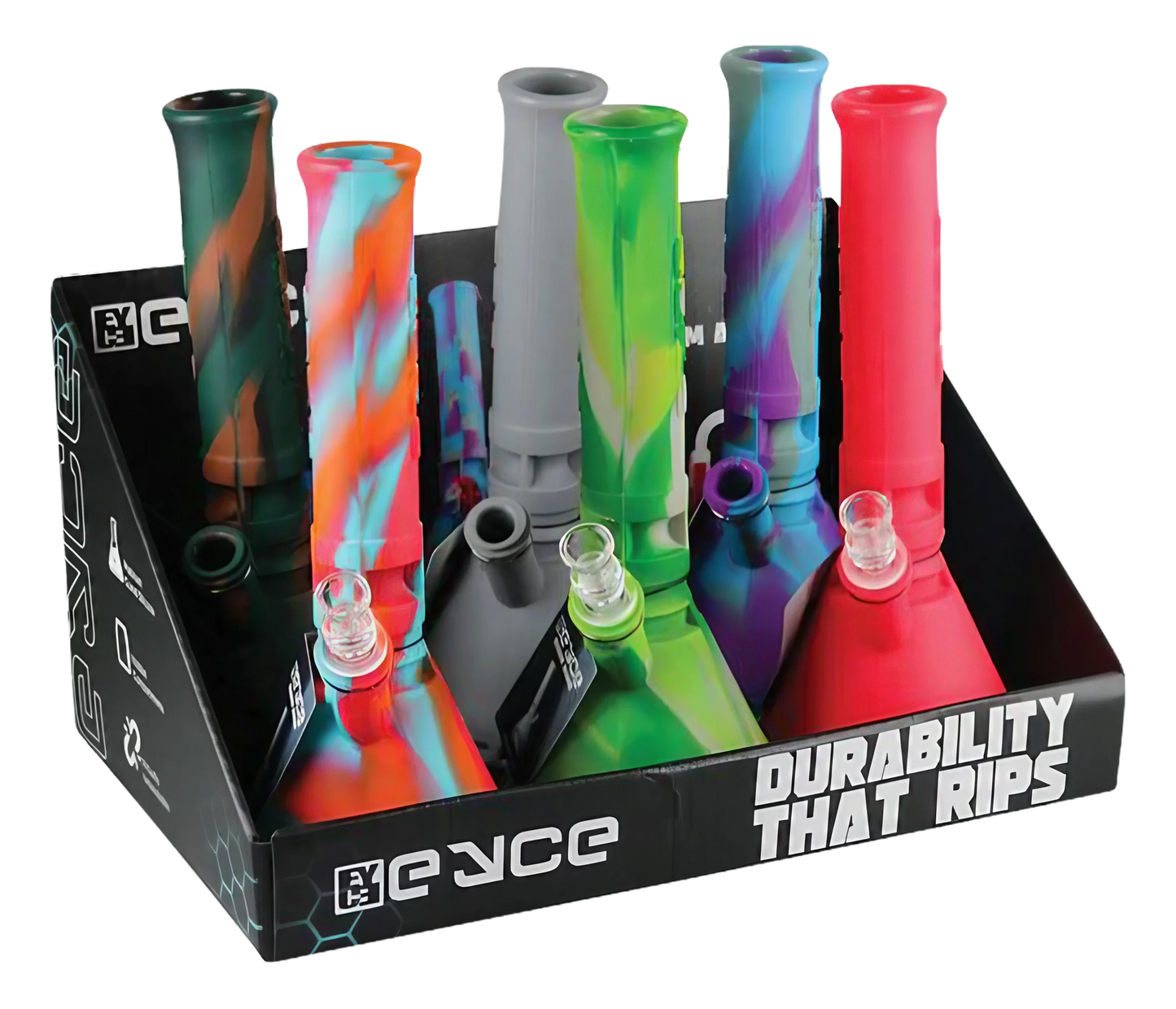 Eyce Silicone Beaker Bong - 6 Pack