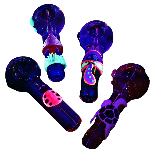 Freezable Glycerin Glitter Glow Spoon Pipe