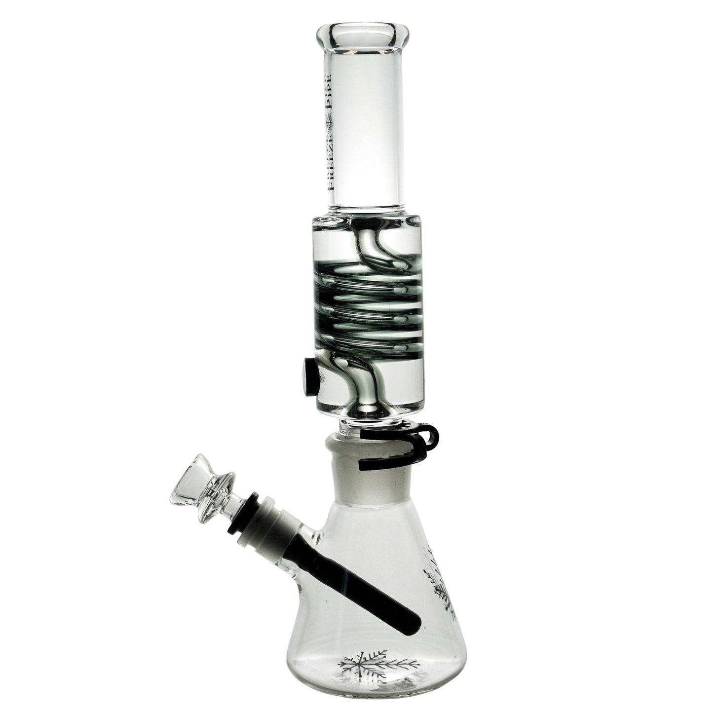 Freeze Pipe Beaker Bong w/ Glycerin Chamber & Honeycomb Bowl