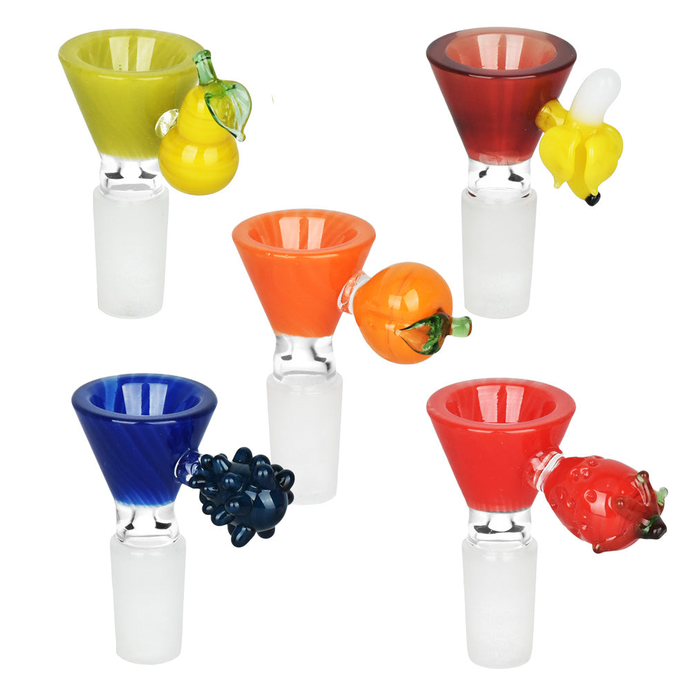 Focus Trading Intl. 14mm Male Glass Fruit Slides 5pc Set