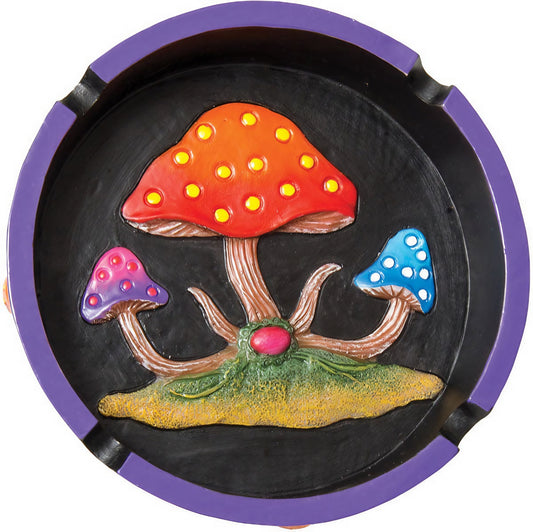 Fujima Mushroom Round Ashtray - 8 Pack Display