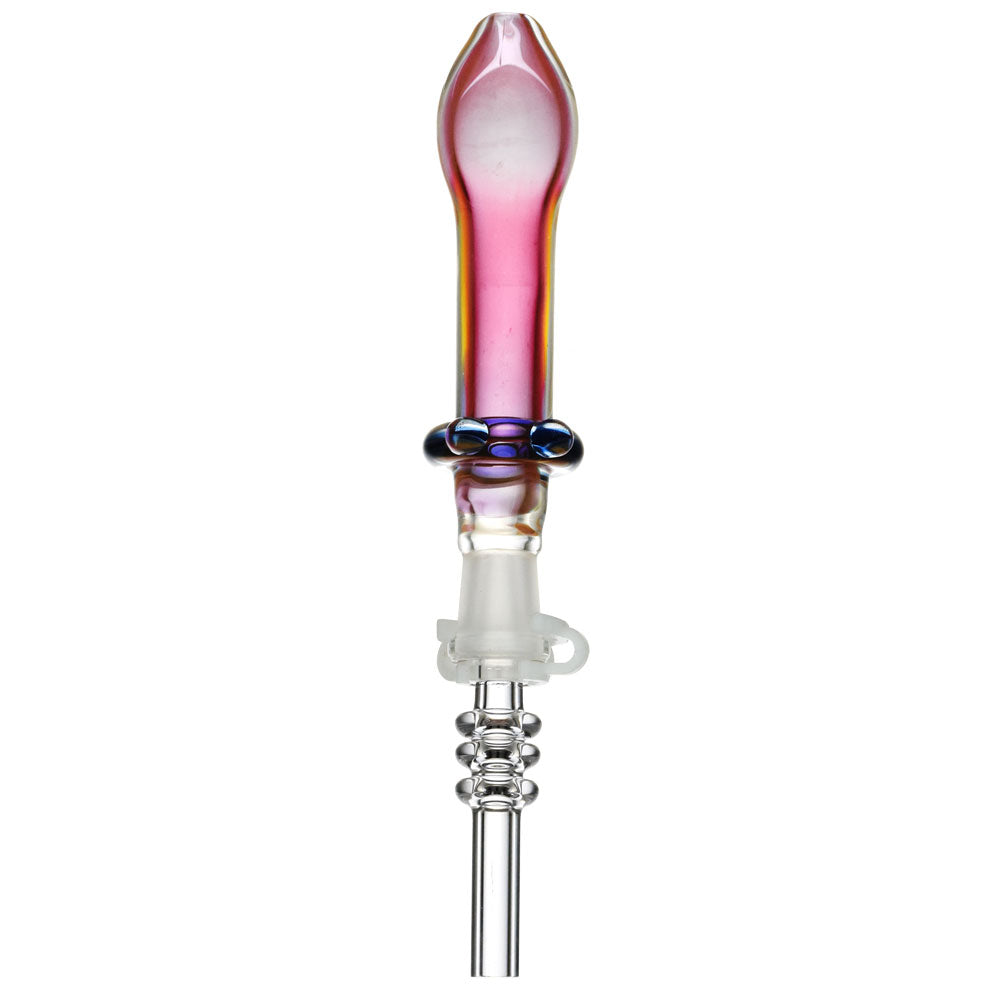 Fumed Glass Honey Dab Straw