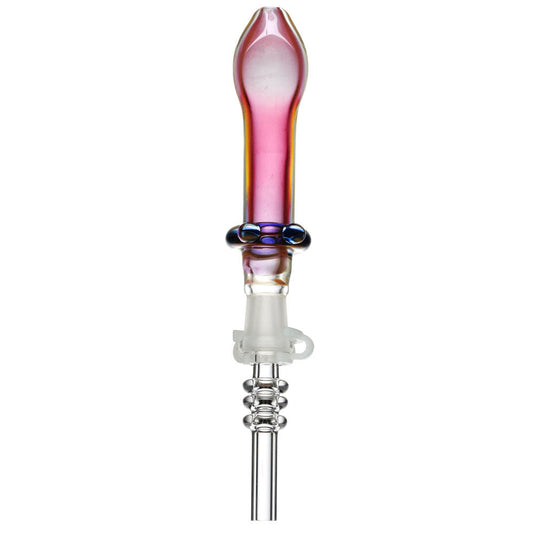 Fumed Glass Honey Dab Straw