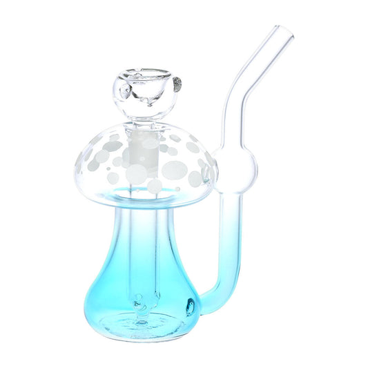Glow in the Dark Fungi Glass Bubbler | 4.75" | 14mm F