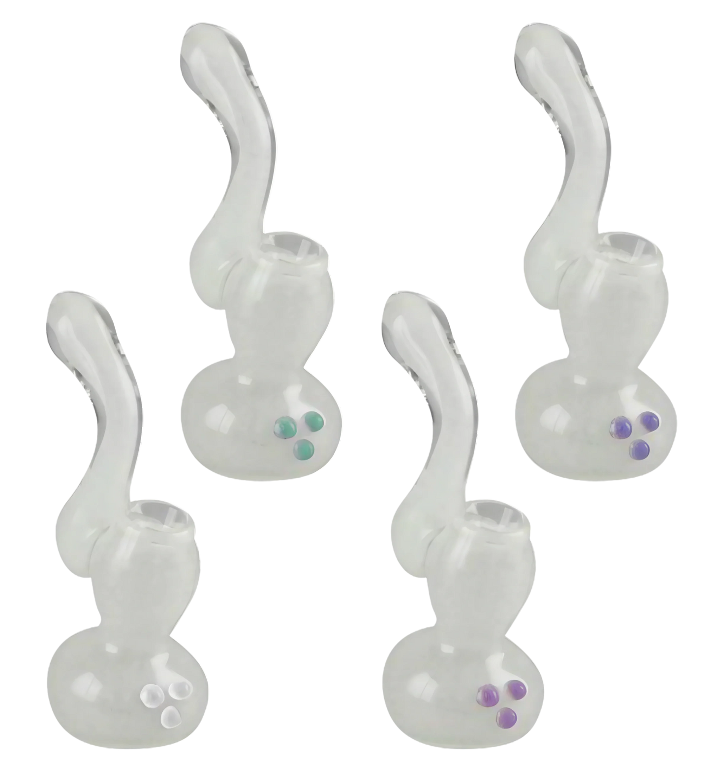Glow in the Dark Glass Bubbler