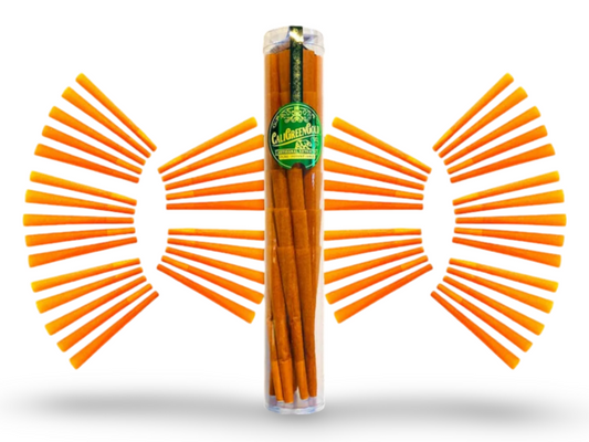CaliGreenGold Goji Berry Infused King Cones 60-Pack with Bamboo Tool & Humidity Pack