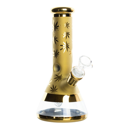 Gold Leaf Plated Bong - 9in
