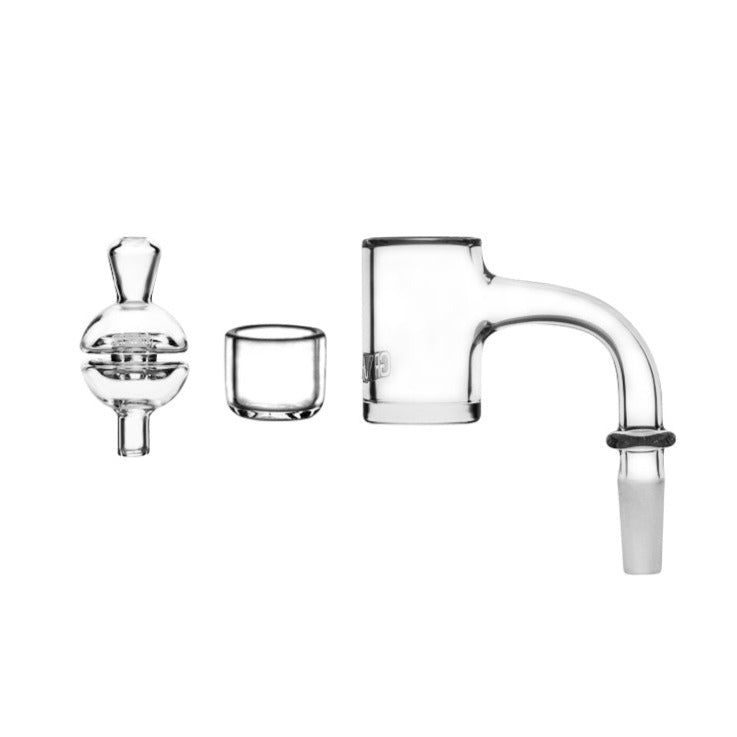GRAV 10mm 90°quartz Bucket, Inserts & Carb Cap Set