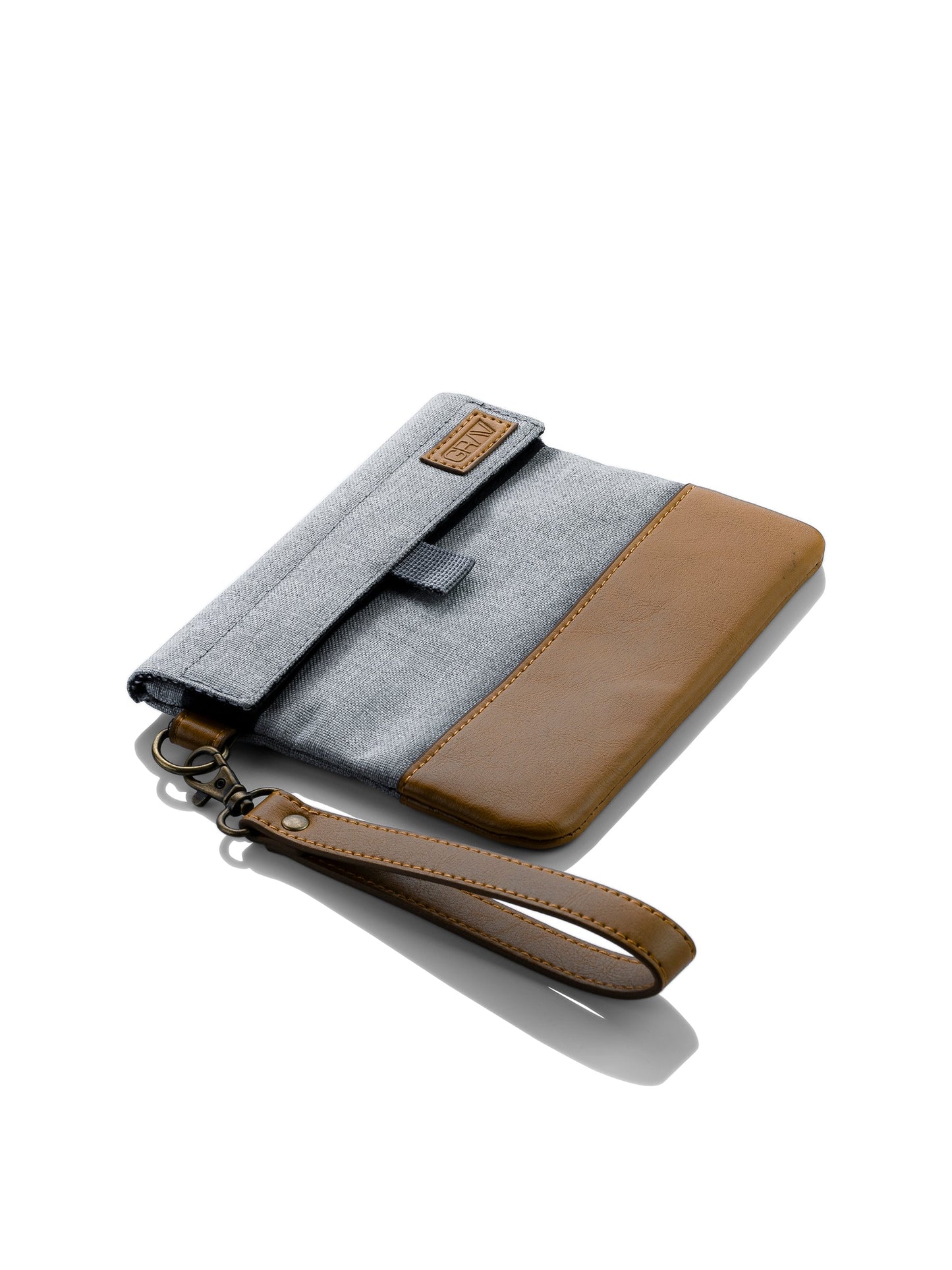 GRAV Smell-Proof Storage Pouch with Vegan Leather Accents & Carbon Lining