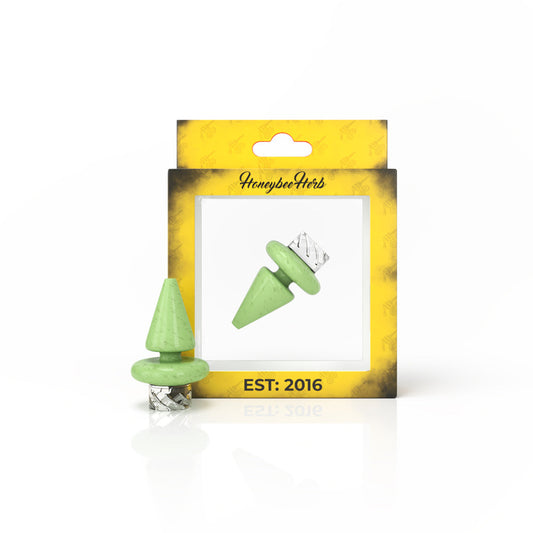 Honeybee Herb Vortex Triangle Spinner Carb Cap with Auto-Spin - 4 Colors