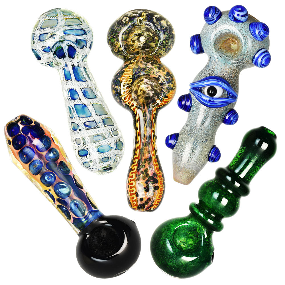 Heavy Worked Spoon Pipe - 20 Pack