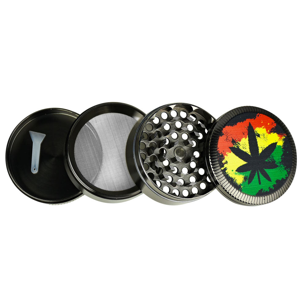 Hemp Leaf Metal Grinders - 6 Pack