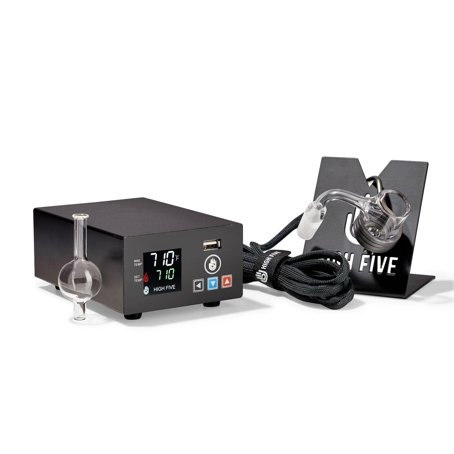 High Five - LCD E-Nail Quartz E-Banger Kit