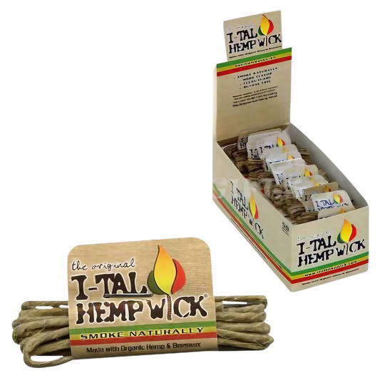 I-Tal Small Hemp Wick - Bulk 50 Pack