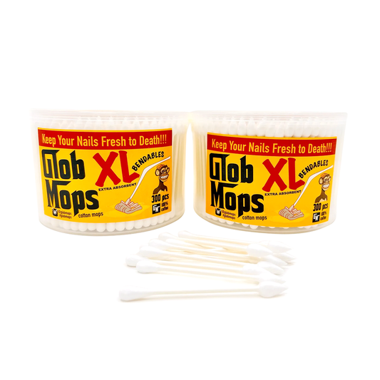 Glob Mops XL Bendable Cotton Swabs 6-Pack Bundle - 1800 Count for Cleaning