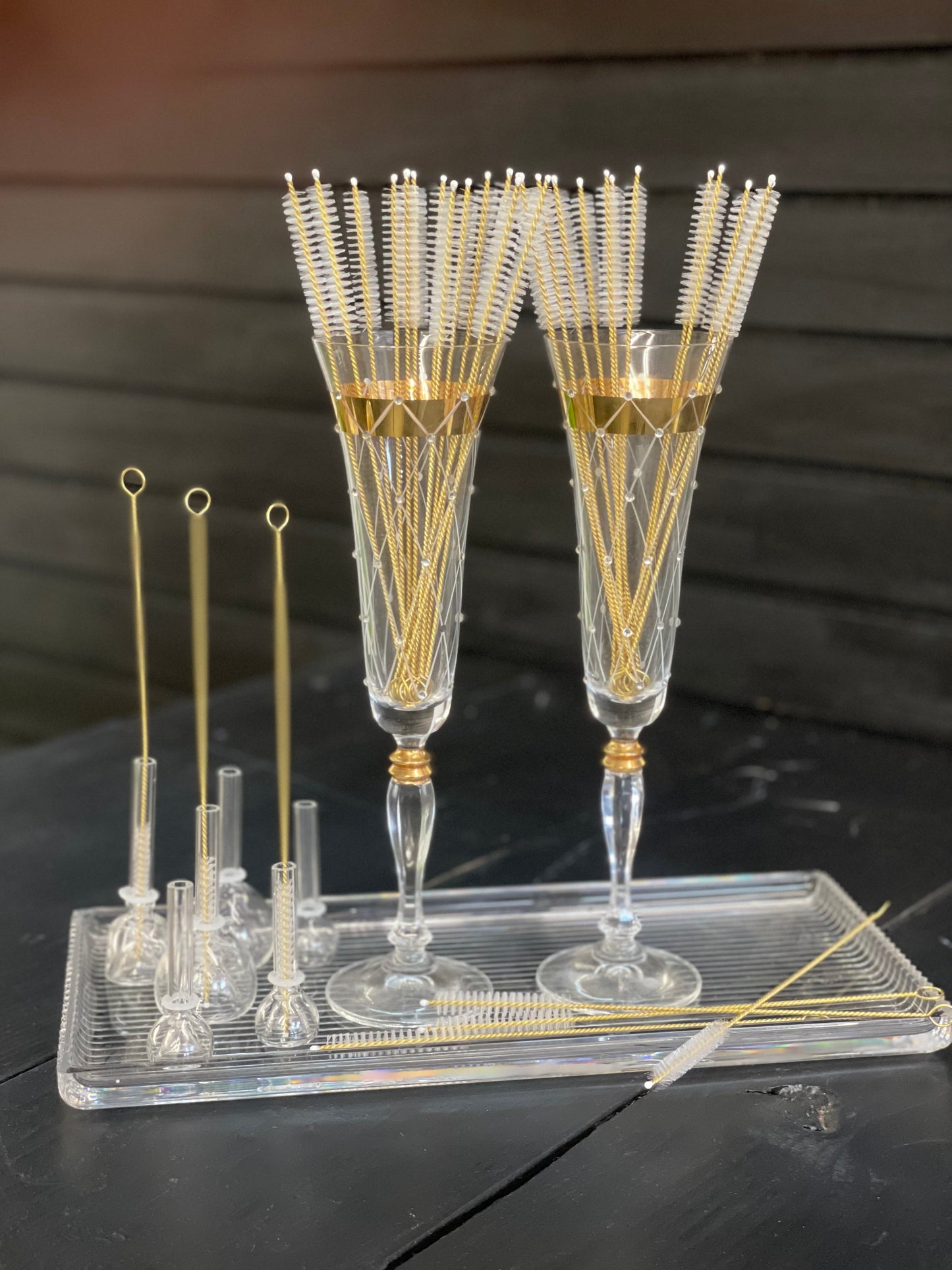 Gold Pipe Cleaning Brush