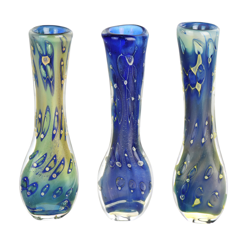 Iridescent Bubbles Chillum Pipe | 3.25" | Unique Design
