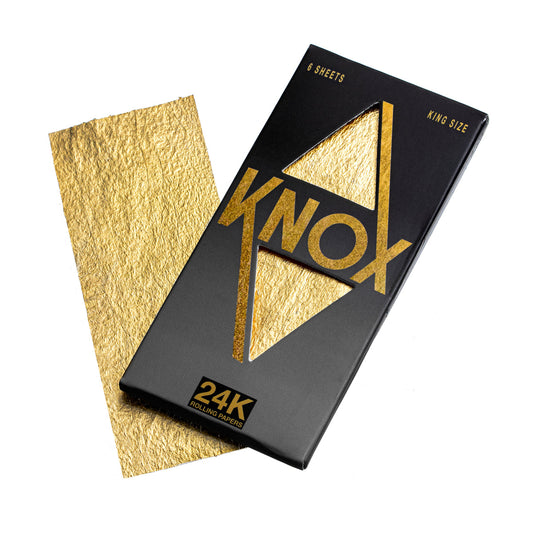 Knox 24K Gold Rolling Paper King Size - 6 Pack