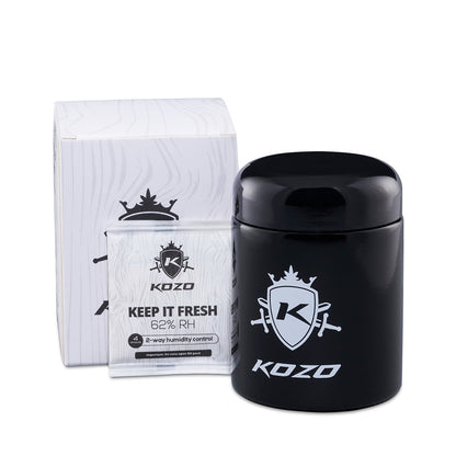 Kozo Black UV Glass Storage Jar, Multiple Sizes
