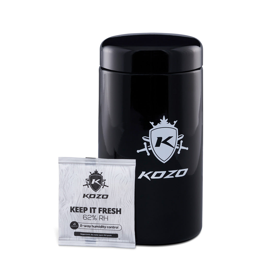 Kozo Black UV Glass Storage Jar, Multiple Sizes
