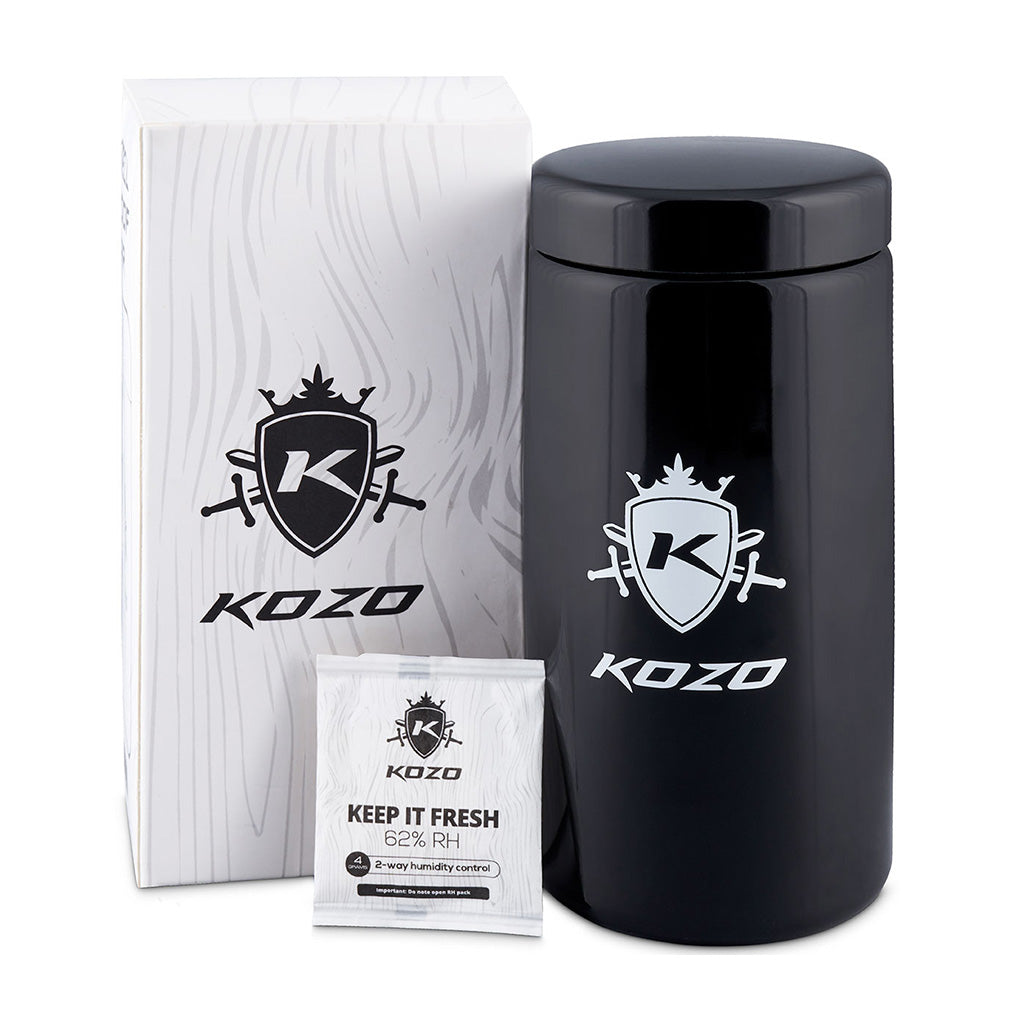 Kozo Black UV Glass Storage Jar, Multiple Sizes